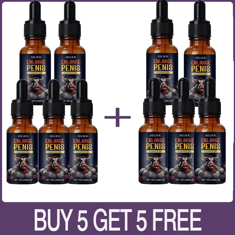 Men’s Enlargement & Thickening Massage Oil – Natural Growth Support Gel (18+)