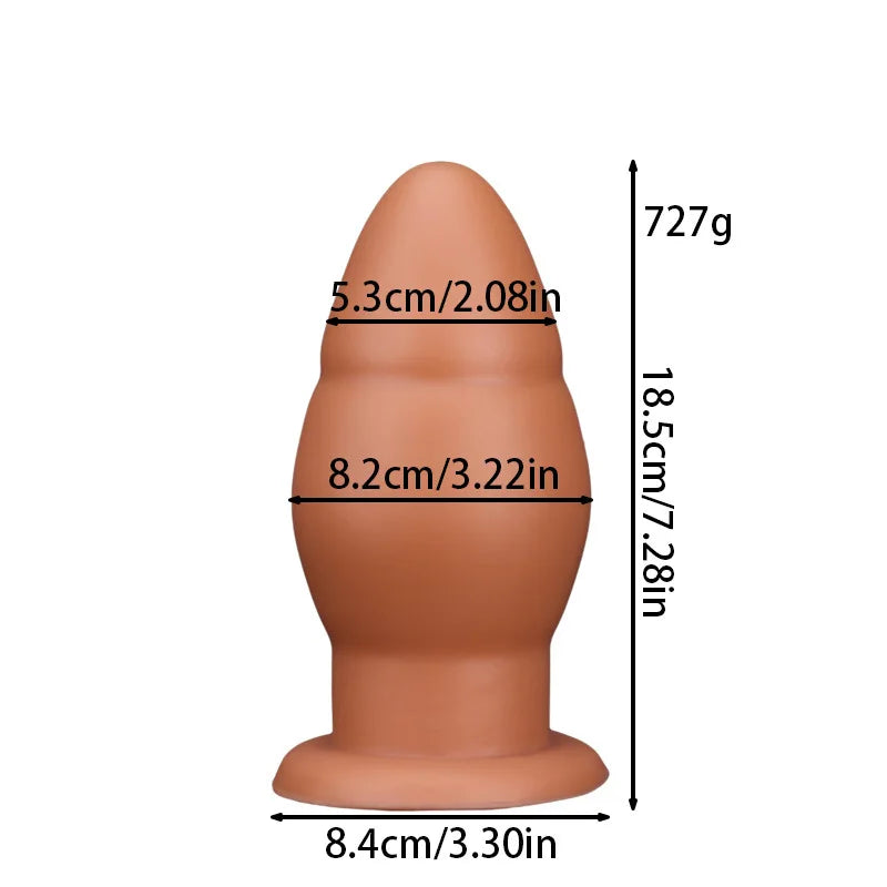 Thick Beaded Anal Plug – Double Penetration Masturbator