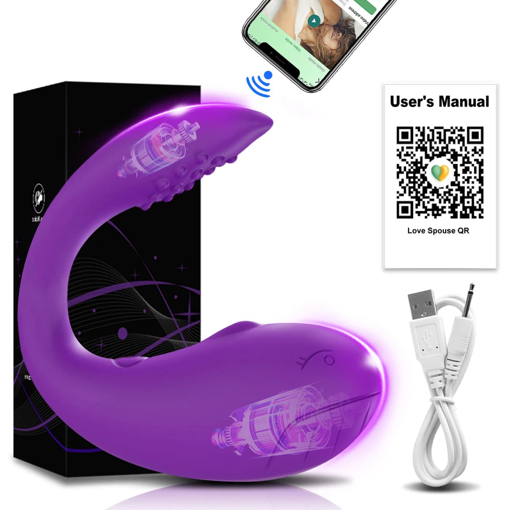 App-Controlled Wearable Vibrator Egg – Clitoral &amp; G-Spot Stimulator for Women
