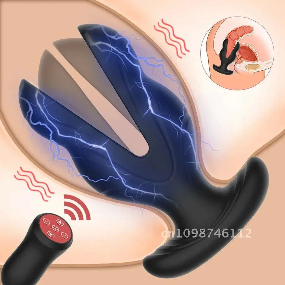 Electric Shock Anal Vibrator – Wireless Remote-Control Prostate &amp; G-Spot Massager