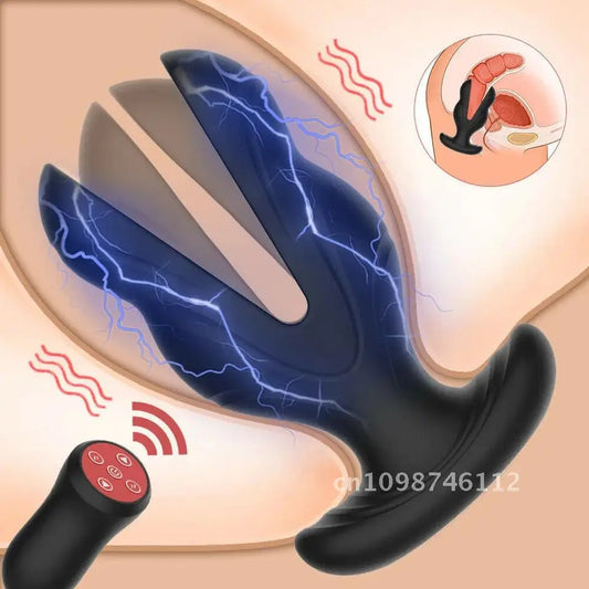 Electric Shock Anal Vibrator – Wireless Remote-Control Prostate &amp; G-Spot Massager