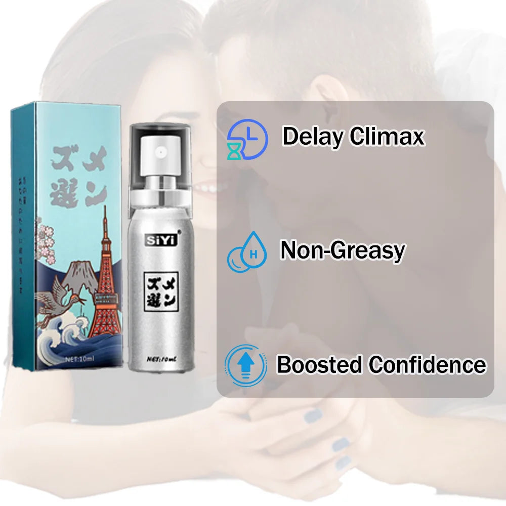 Men’s Delay Spray – Gentle Long-Lasting Formula, Quick-Dry & Travel Friendly