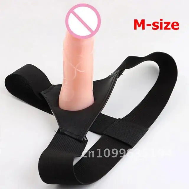Realistic Strap-On Dildo with Penis Sleeve Extender – Adjustable Harness for Couples