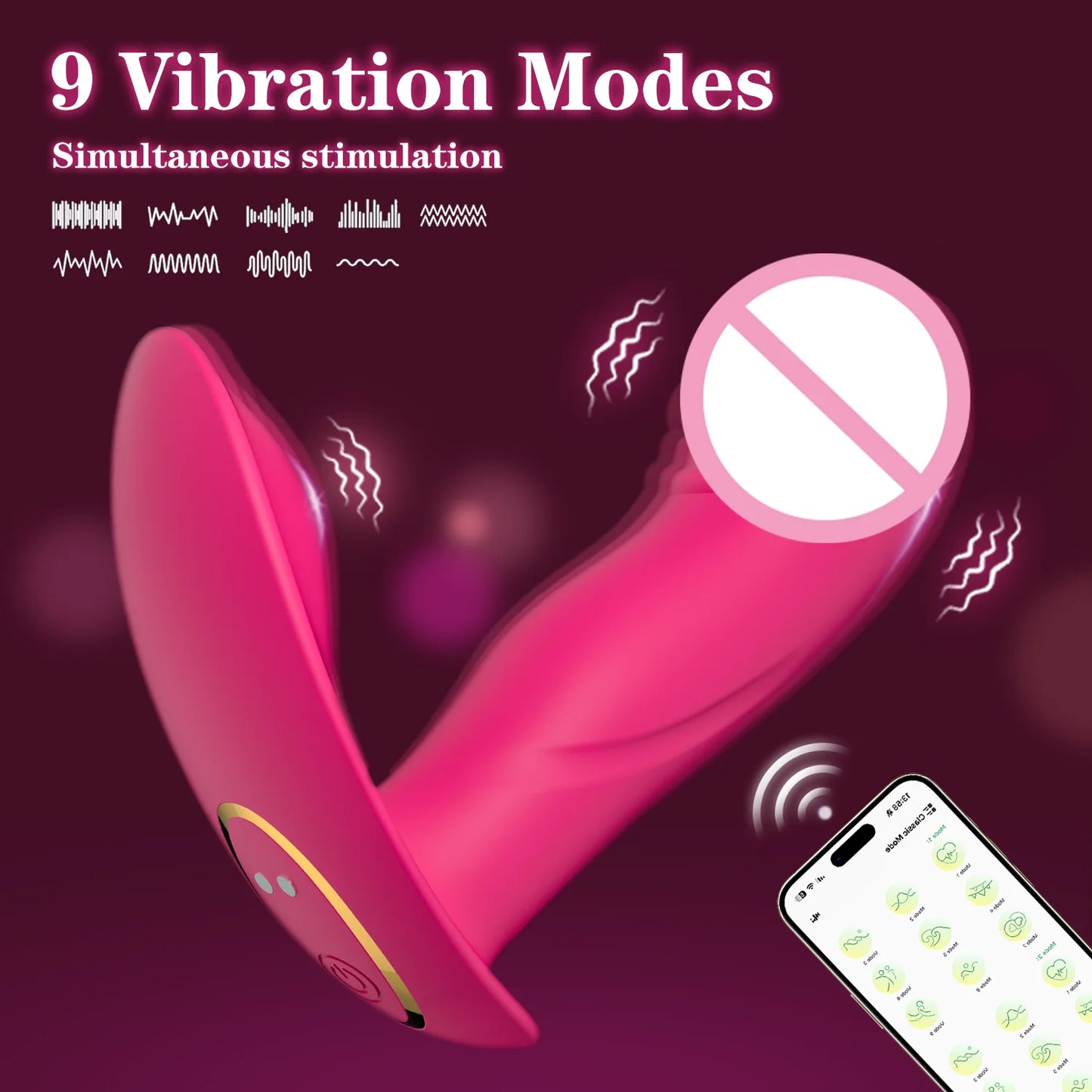 App-Controlled Wearable Dildo Vibrator – Clitoral &amp; G-Spot Stimulator with Anal Plug