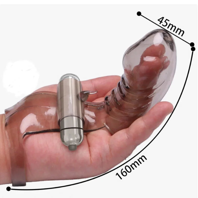 Finger Sleeve Vibrator – G-Spot Clit Stimulation Masturbator for Women, Adult Sex Toy