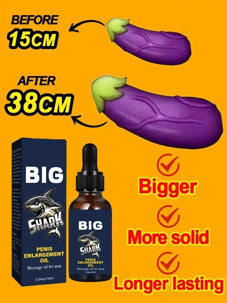 Men’s XXL Enlargement & Thickening Massage Oil – Erection & Growth Support (18+)