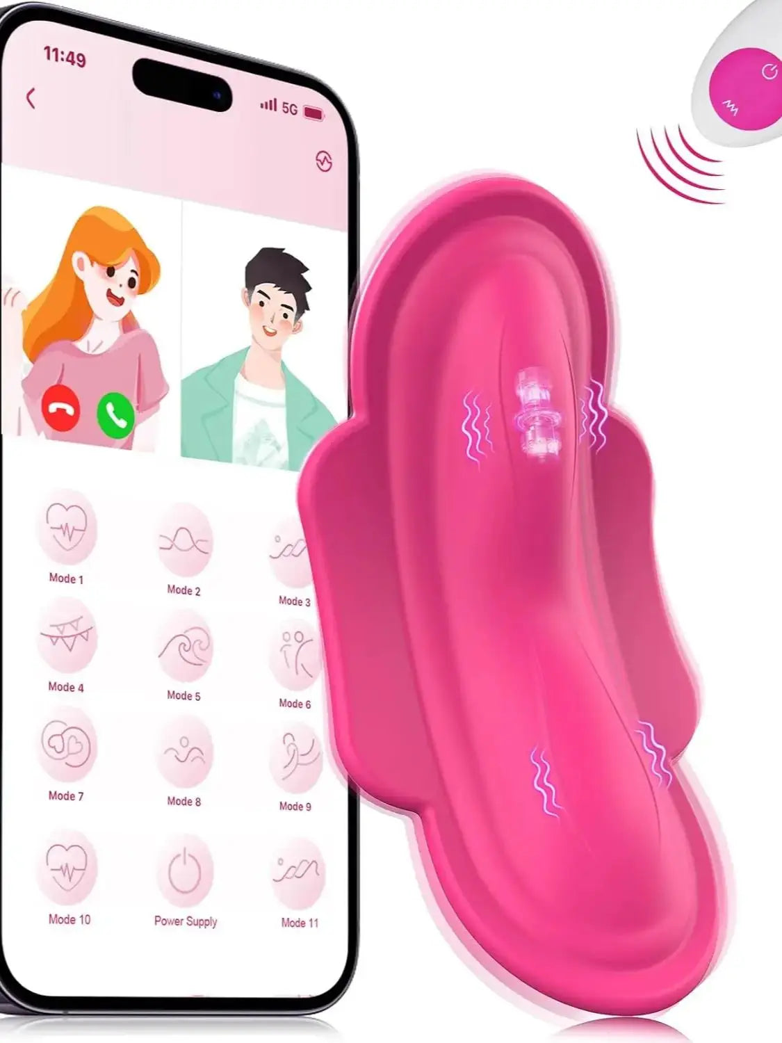 App-Controlled Butterfly Panty Vibrator – Wearable Clitoral Stimulator for Women