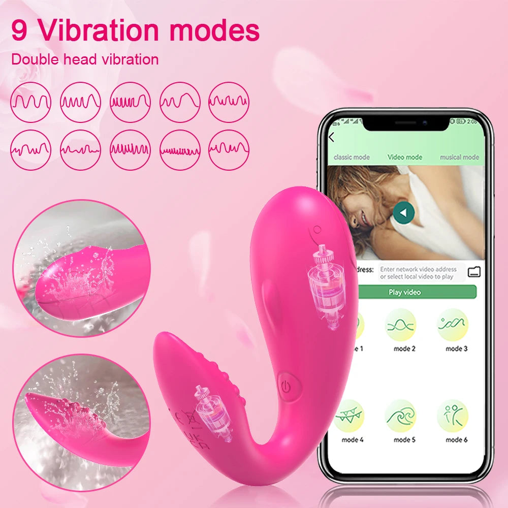 App-Controlled Wearable Vibrator Egg – Clitoral &amp; G-Spot Stimulator for Women