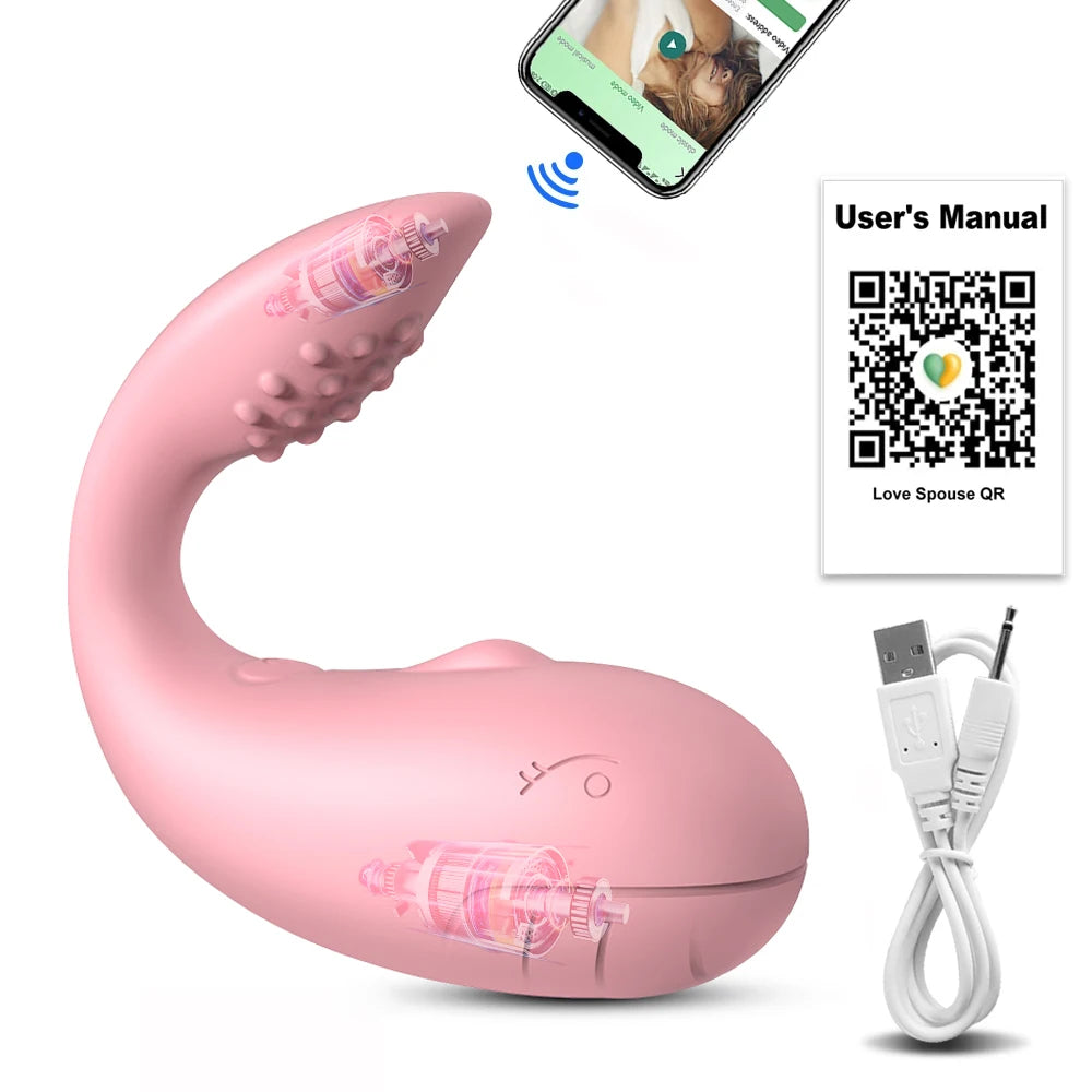 App-Controlled Wearable Vibrator Egg – Clitoral &amp; G-Spot Stimulator for Women