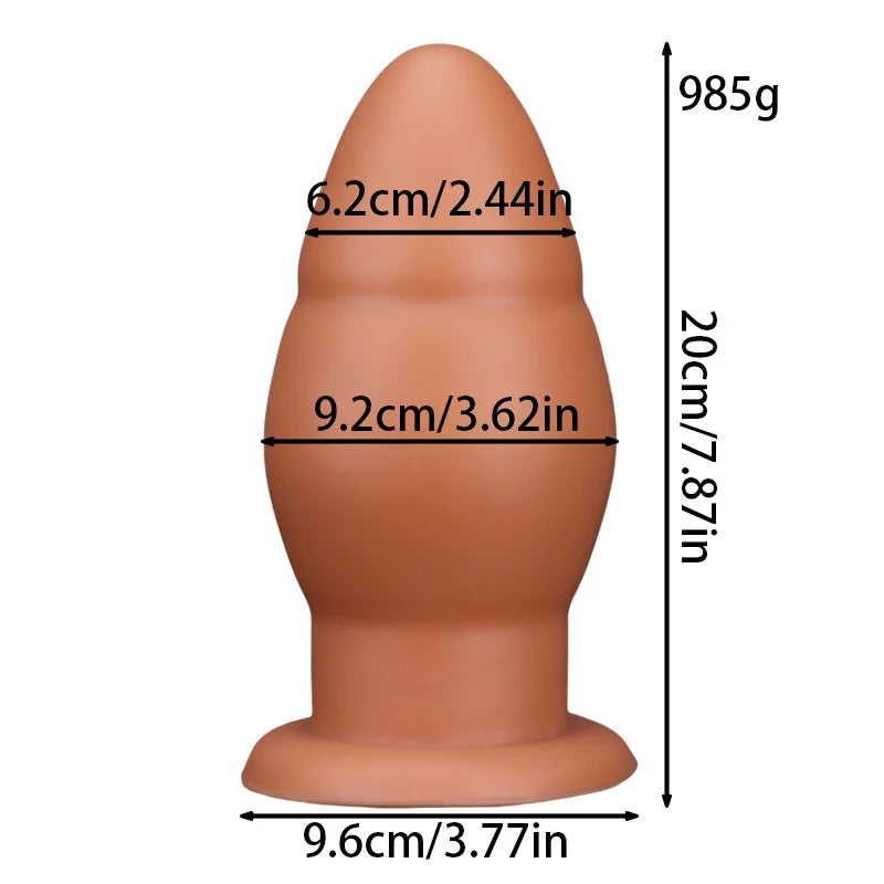 Thick Beaded Anal Plug – Double Penetration Masturbator