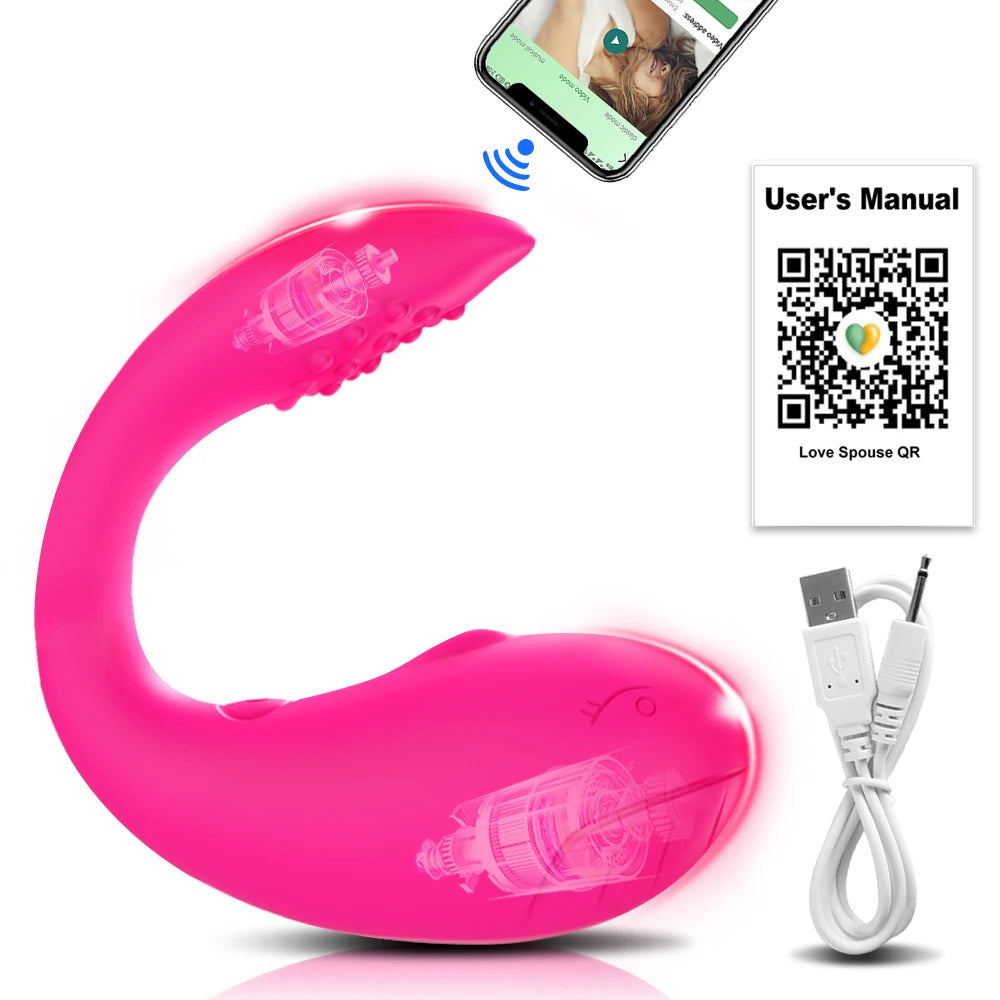App-Controlled Wearable Vibrator Egg – Clitoral &amp; G-Spot Stimulator for Women