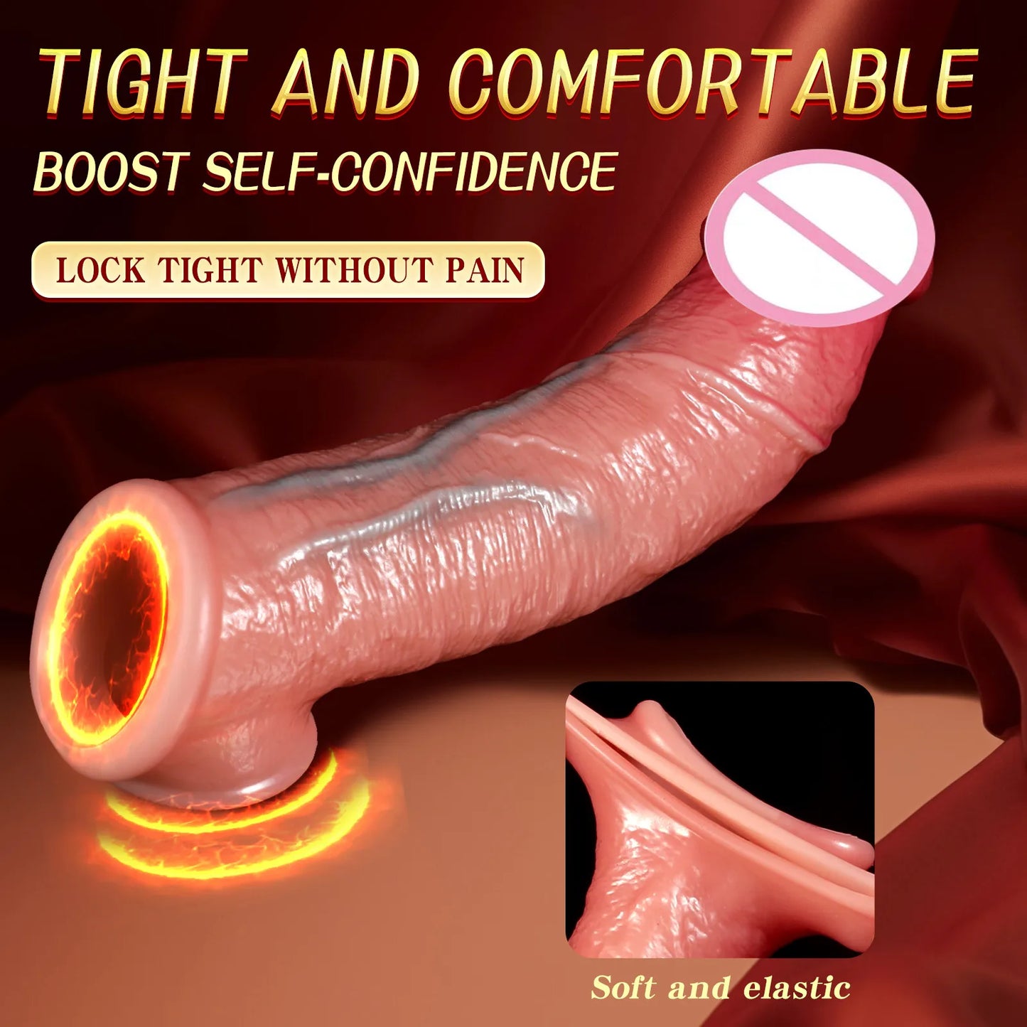 Soft Silicone Penis Sleeve – Reusable Realistic Extender Cock Enhancer