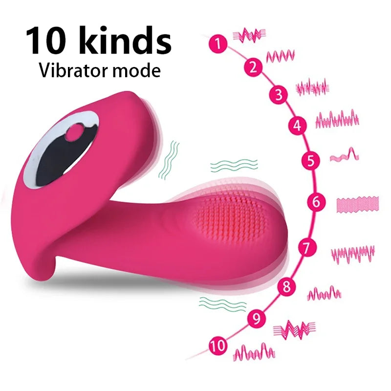 Wearable Remote-Control Vibrator – Butterfly Panty Vibe G-Spot Clitoral Stimulator