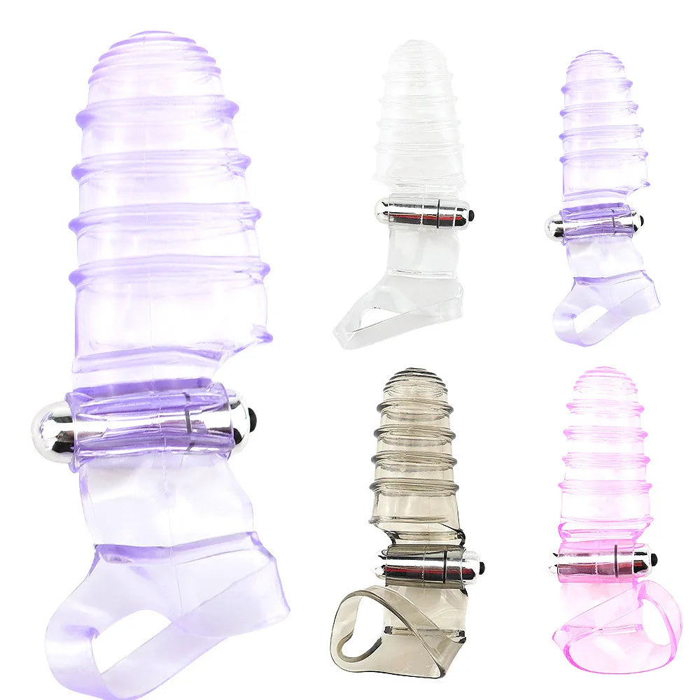 Finger Sleeve Vibrator – G-Spot Clit Stimulation Masturbator for Women, Adult Sex Toy