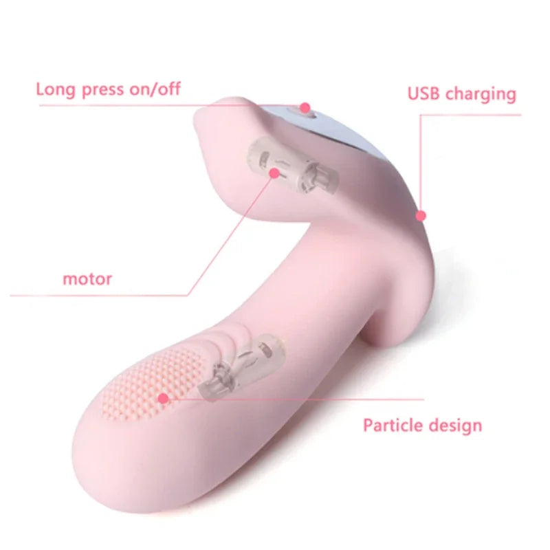 Wearable Remote-Control Vibrator – Butterfly Panty Vibe G-Spot Clitoral Stimulator