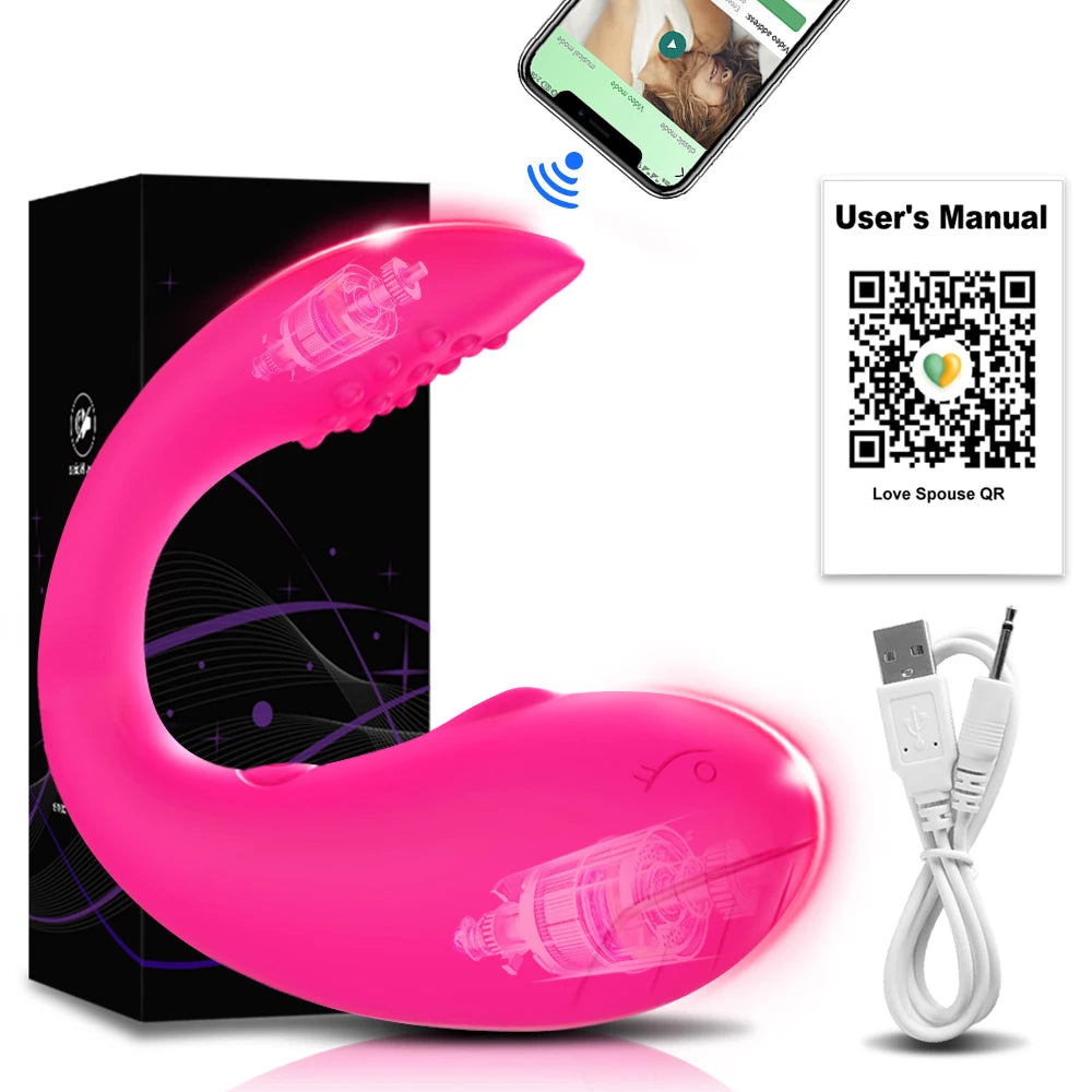 App-Controlled Wearable Vibrator Egg – Clitoral &amp; G-Spot Stimulator for Women