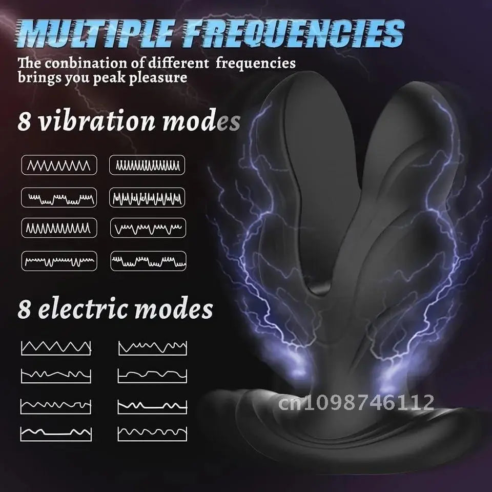 Electric Shock Anal Vibrator – Wireless Remote-Control Prostate &amp; G-Spot Massager