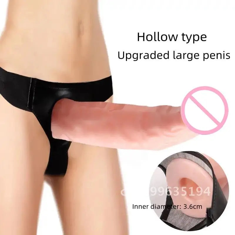 Realistic Strap-On Dildo with Penis Sleeve Extender – Adjustable Harness for Couples