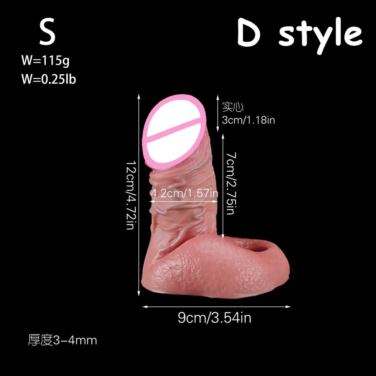 Soft Silicone Penis Sleeve – Reusable Realistic Extender Cock Enhancer