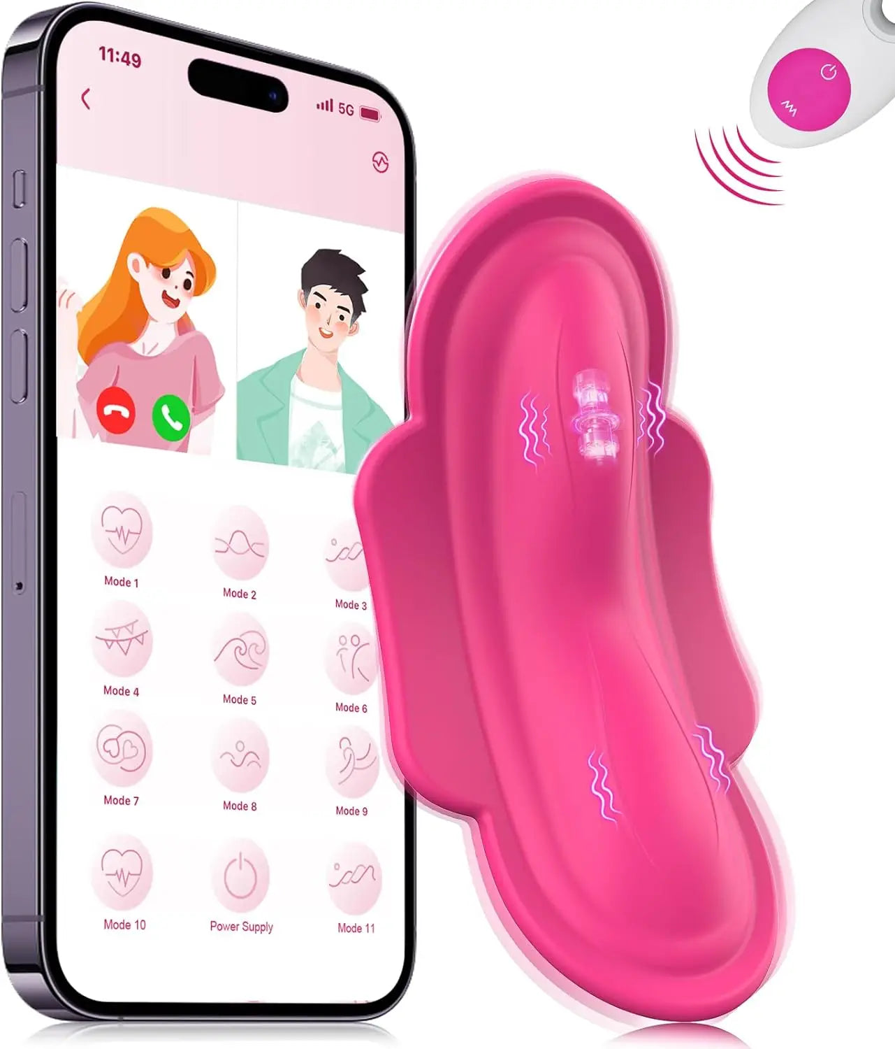 App-Controlled Butterfly Panty Vibrator – Wearable Clitoral Stimulator for Women