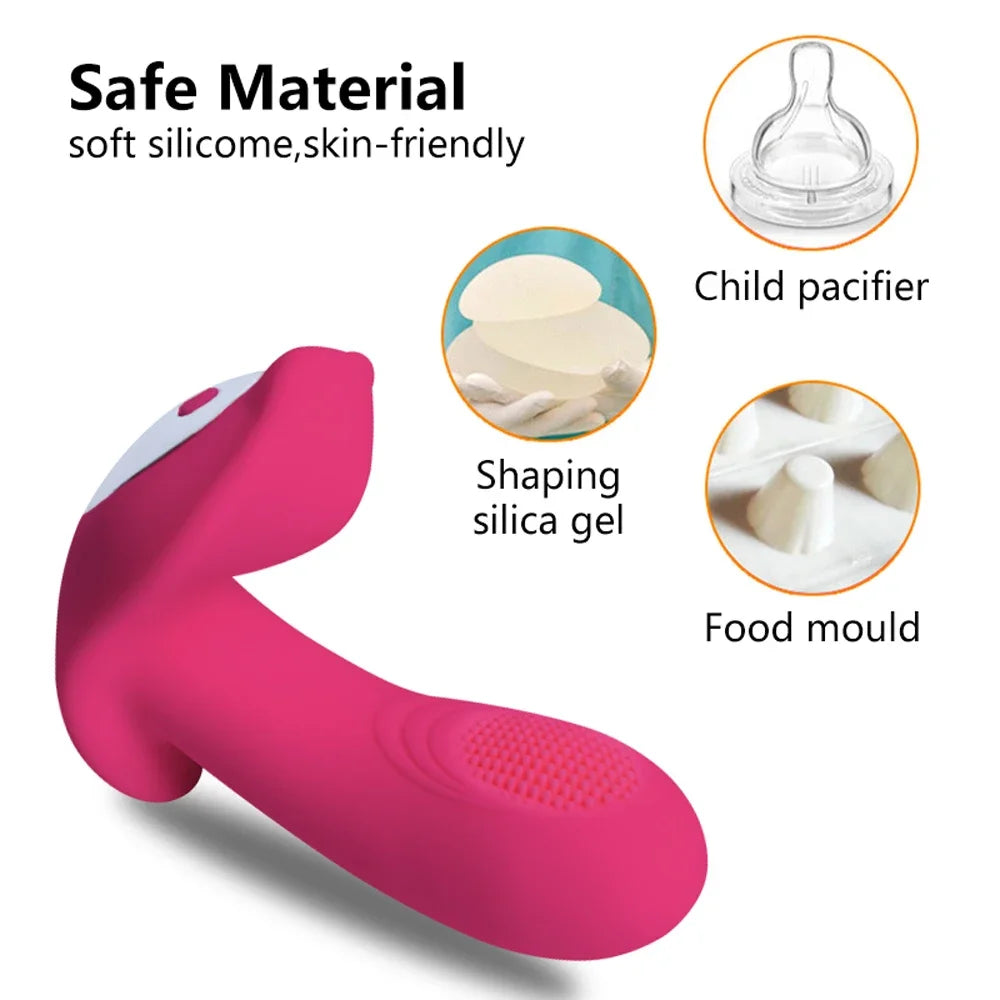 Wearable Remote-Control Vibrator – Butterfly Panty Vibe G-Spot Clitoral Stimulator