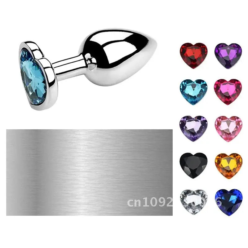 3-Piece Heart-Shaped Anal Plug Set – Prostate Massager  Butt Stimulator for Adults