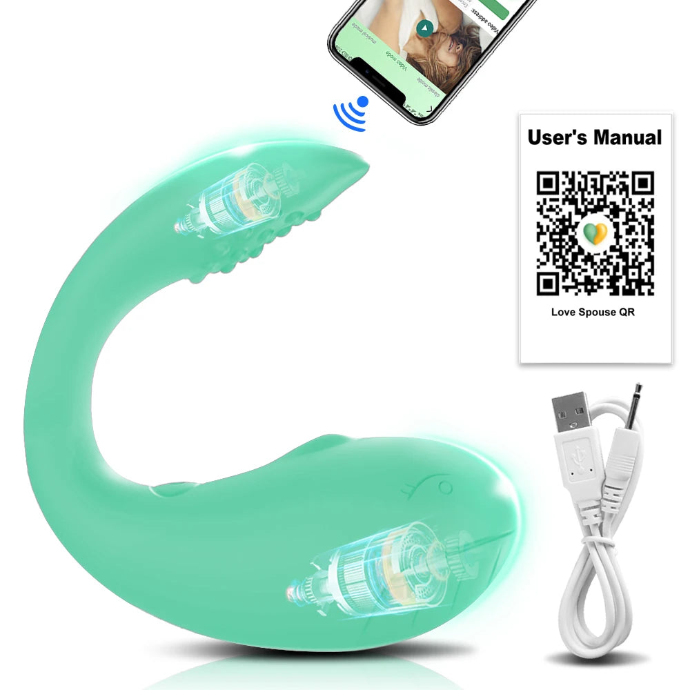 App-Controlled Wearable Vibrator Egg – Clitoral &amp; G-Spot Stimulator for Women