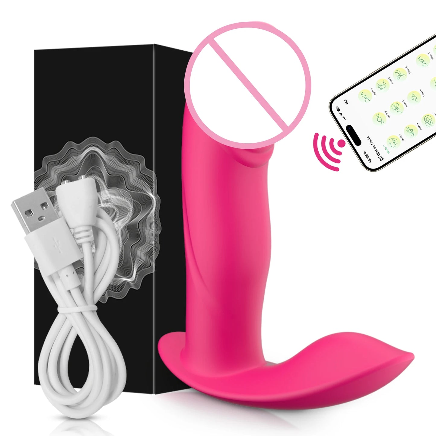 App-Controlled Wearable Dildo Vibrator – Clitoral &amp; G-Spot Stimulator with Anal Plug