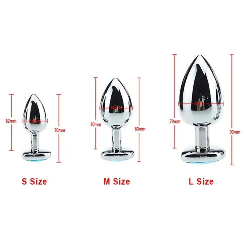 3-Piece Heart-Shaped Anal Plug Set – Prostate Massager  Butt Stimulator for Adults