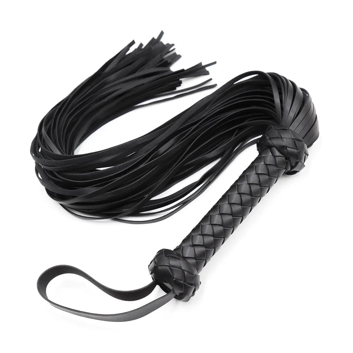 PU Leather Flogger Paddle – Spanking Whip with Ergonomic Handle for Couples