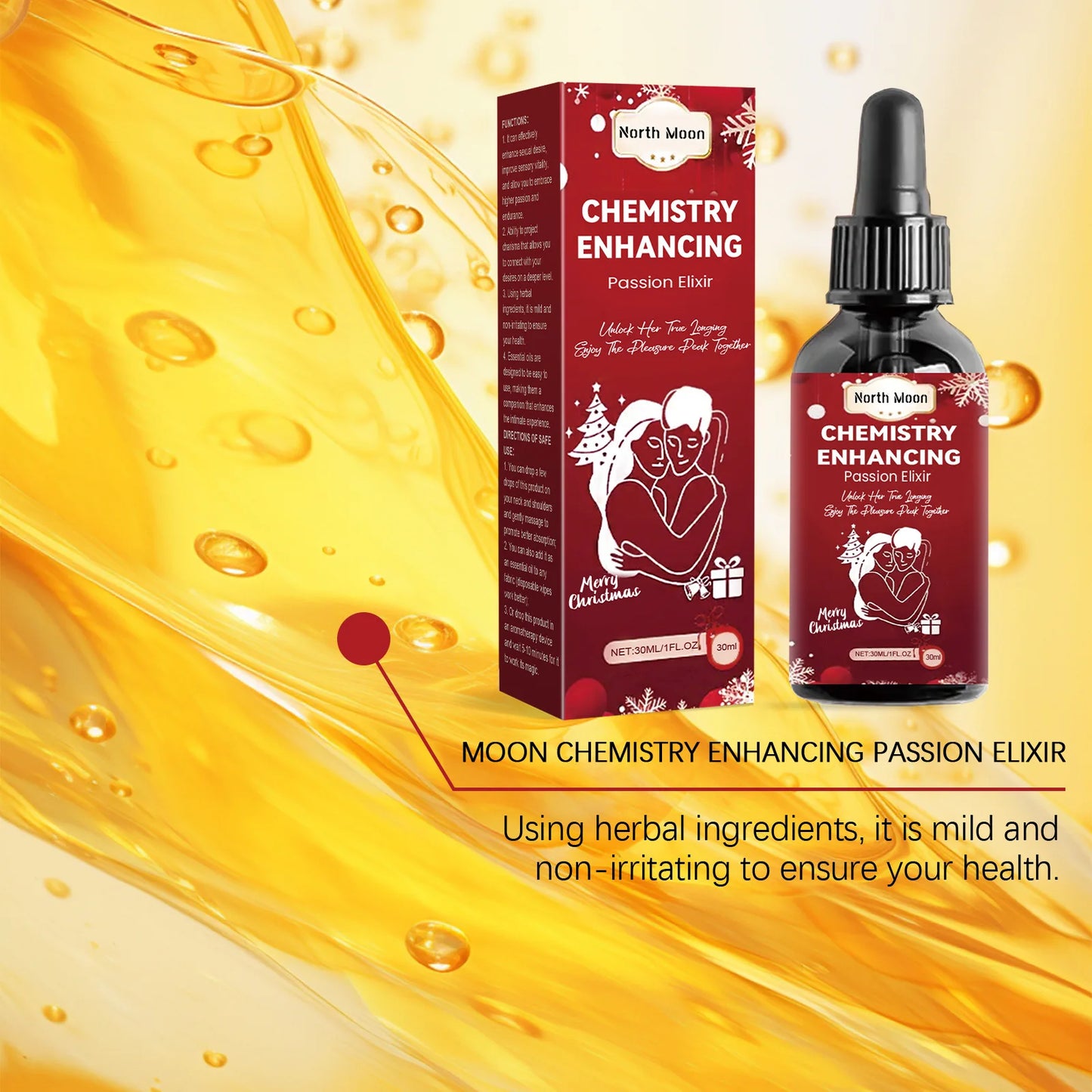 Men’s Pheromone Essential Oil – Long-Lasting Sexy Body & Massage Perfume, 30ml